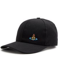 Vivienne Westwood - Orb-Embroidered Canvas Cap - Lyst