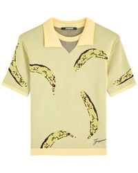 Jacquemus - Le Polo Marino Intarsia Knitted Polo Top - Lyst