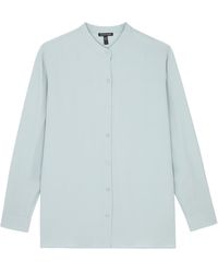 Eileen Fisher - Silk-georgette Shirt - Lyst