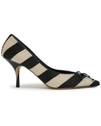Jacquemus - Les Escarpins Tourni 80 Striped Faux Raffia Pumps - Lyst
