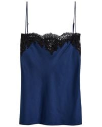 Stella McCartney - Iconic Lace-Trimmed Satin Top - Lyst
