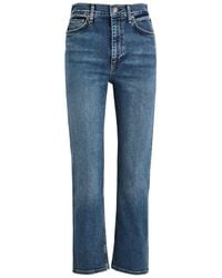 Rag & Bone - Miramar Sofie Wide-Leg Chambrey Trousers - Lyst