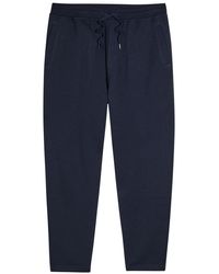 Brunello Cucinelli - Tapered-Leg Cotton-Blend Sweatpants - Lyst