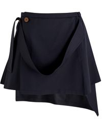 Vivienne Westwood - Meghan Draped Wool Mini Wrap Skirt - Lyst