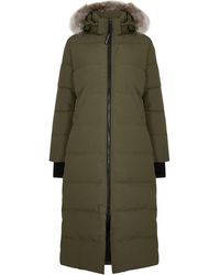 Canada Goose Mystique Fur-trimmed Shell Coat - Green
