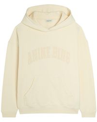 Anine Bing - Harvey Hooded Cotton Sweatshirt - Lyst