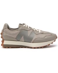 New Balance - 327 Panelled Suede Sneakers - Lyst