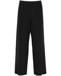 Eileen Fisher - Ribbed Wide-leg Stretch-jersey Trousers - Lyst