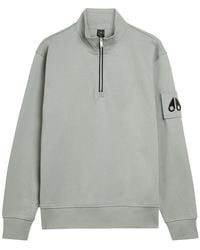Moose Knuckles - Hartsfield Half-Zip Cotton Sweatshirt - Lyst