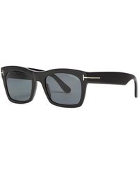 Tom Ford - Square-frame Sunglasses Nico, Matte, Designer-stamped Lenses, Gold-tone, 100% Uv Protection - Lyst