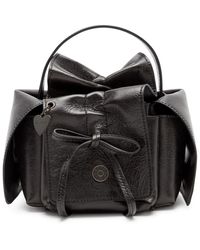 Acne Studios - Rev Mini Crinkled Leather Top Handle Bag - Lyst