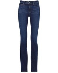 PAIGE - Hoxton Transcend Straight-Leg Jeans - Lyst