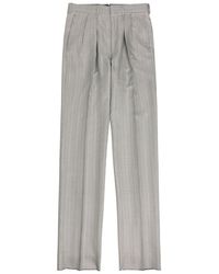 Tom Ford - Herringbone Tapered-Leg Silk Trousers - Lyst