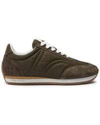 TOTEME - Panelled Nylon And Suede Sneakers - Lyst