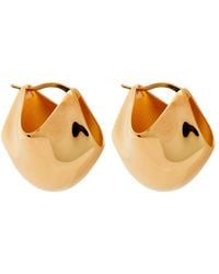 KHAITE - Lotus Medium 18Kt-Plated Earrings - Lyst