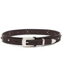 Lemaire - Western Studded Grained Leather Belt - Lyst