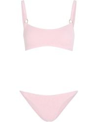 Hunza G - Iris-Hoop Crinkle Bikini - Lyst