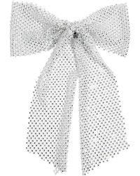 Maison Michel - Wicole Crystal-embellished Bow Hair Clip - Lyst
