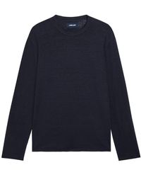 Labo.art - Long Sleeve Linen-Blend T-Shirt - Lyst