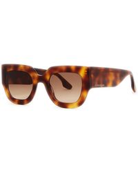 Victoria Beckham - Tortoiseshell Square-Frame Sunglasses - Lyst