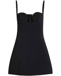 Nensi Dojaka - Sculpted Crepe Mini Dress - Lyst