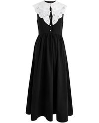 Sister Jane - Ara Collar Cotton Midi Dress - Lyst