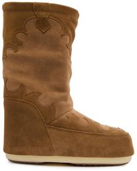 Moon Boot - Icon Padded Suede Mid-Calf Snow Boots - Lyst