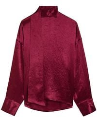 Maria McManus - Scarf-Effect Satin Blouse - Lyst