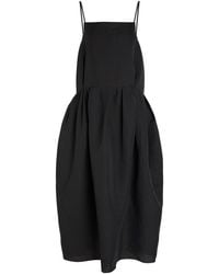 KHAITE - Adira Silk And Cotton-Blend Midi Dress - Lyst