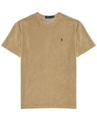 Polo Ralph Lauren - Spa Logo-Embroidered Terry T-Shirt - Lyst