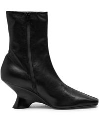 Dries Van Noten - 75 Leather Ankle Boots - Lyst