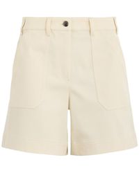 Moncler - Stretch-Cotton Twill Shorts - Lyst