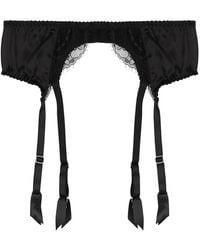 Fleur Of England - Signature Silk-Blend Suspender Belt - Lyst