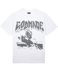 God Made - City Of God Printed Cotton T-Shirt - Lyst