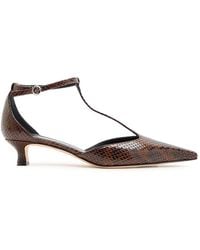 Aeyde - Liz 35 Python-Effect Leather Pumps - Lyst