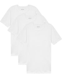 BOSS - Logo-Embroidered Cotton T-Shirt - Lyst