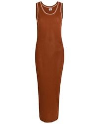 Tod's - Scoop-Neck Cotton-Knit Midi Dress - Lyst