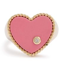 Yvonne Léon - Chevalière Coeur 9Kt Ring - Lyst