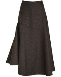 Our Legacy - Waltz Asymmetric Wool Midi Skirt - Lyst