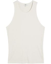 Agolde - Viggo Ribbed Cotton Tank Top - Lyst
