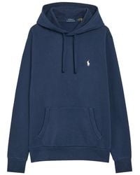 Polo Ralph Lauren - Logo-Embroidered Hooded Cotton Sweatshirt - Lyst