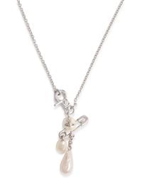 Vivienne Westwood - Claude Small Pearl Drop Necklace - Lyst