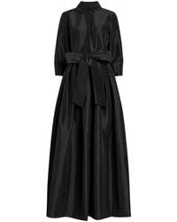 Jonathan Simkhai - Julip Belted Taffeta Maxi Shirt Dress - Lyst