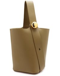 Loewe - Pebble Medium Leather Bucket Bag - Lyst