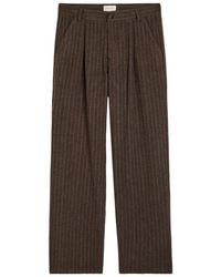 Oliver Spencer - Orsman Striped Wool-Blend Trousers - Lyst