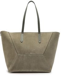 Brunello Cucinelli - Bead Medium Suede Tote Bag - Lyst