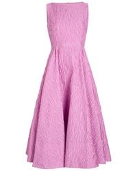 ROKSANDA - Tera Cloqué Midi Dress - Lyst