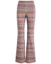 Missoni - Zigzag Sequin-Embellished Cotton-Blend Trousers - Lyst