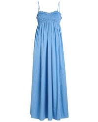 Faithfull the Brand - Presa Pinstriped Cotton Maxi Dress - Lyst