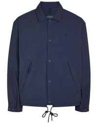 Polo Ralph Lauren - Logo-Embroidered Crinkled Shell Windbreaker Jacket - Lyst